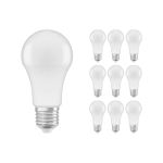 Fordelspakke 10x Ledvance Classic LED E27 Pære matt 8.5W 806lm - 840 kold hvid | erstatter 60W