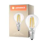Ledvance Classic LED E14 Pære Filament Klar 2.5W 470lm - 827 Ekstra Varm Hvid | Dæmpbar - Erstatter 40W