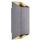 Nordlux Nico Vægbelysning Aluminium Antracit Up & Down | IP54 - Egnet til 2x GU10