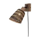 Good&Mojo Vægbelysning Java Bambus Brun | Egnet til 1x E27 