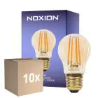 Fordelspakke 10x Noxion Lucent Lustre LED E27 Filament Rav 4.5W 400lm - 822 Ekstra Varm Hvid | Dæmpbar - Erstatter 35W